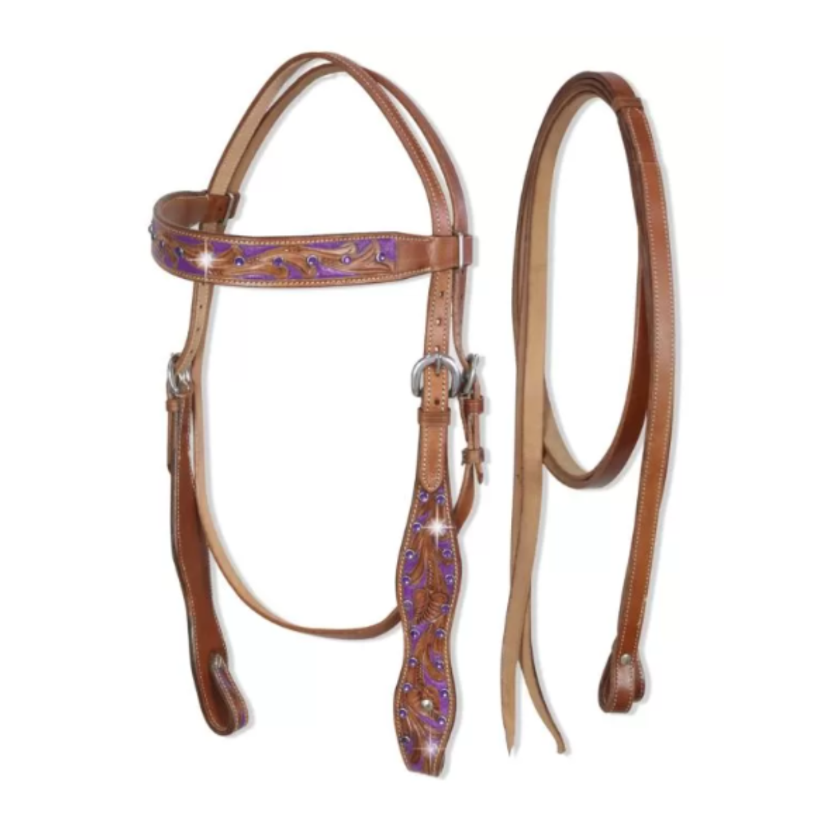 Selle Western 16" Silver Horse Georgia - Violet