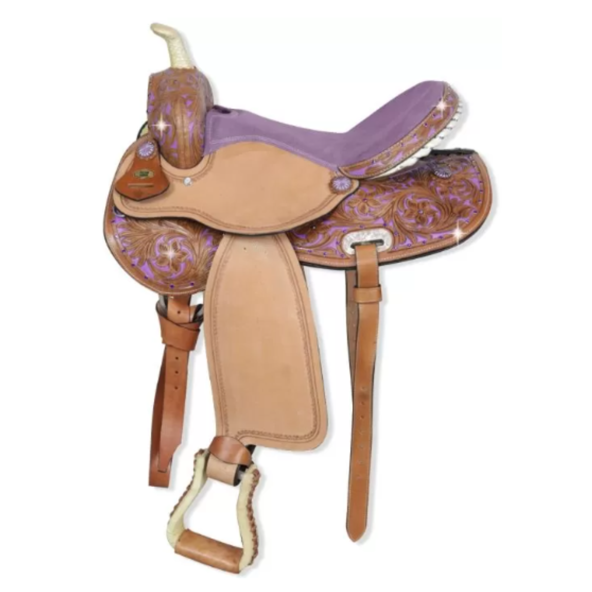 Selle Western 16" Silver Horse Georgia - Violet