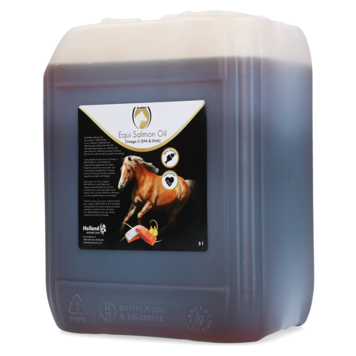 Huile de saumon chevaux