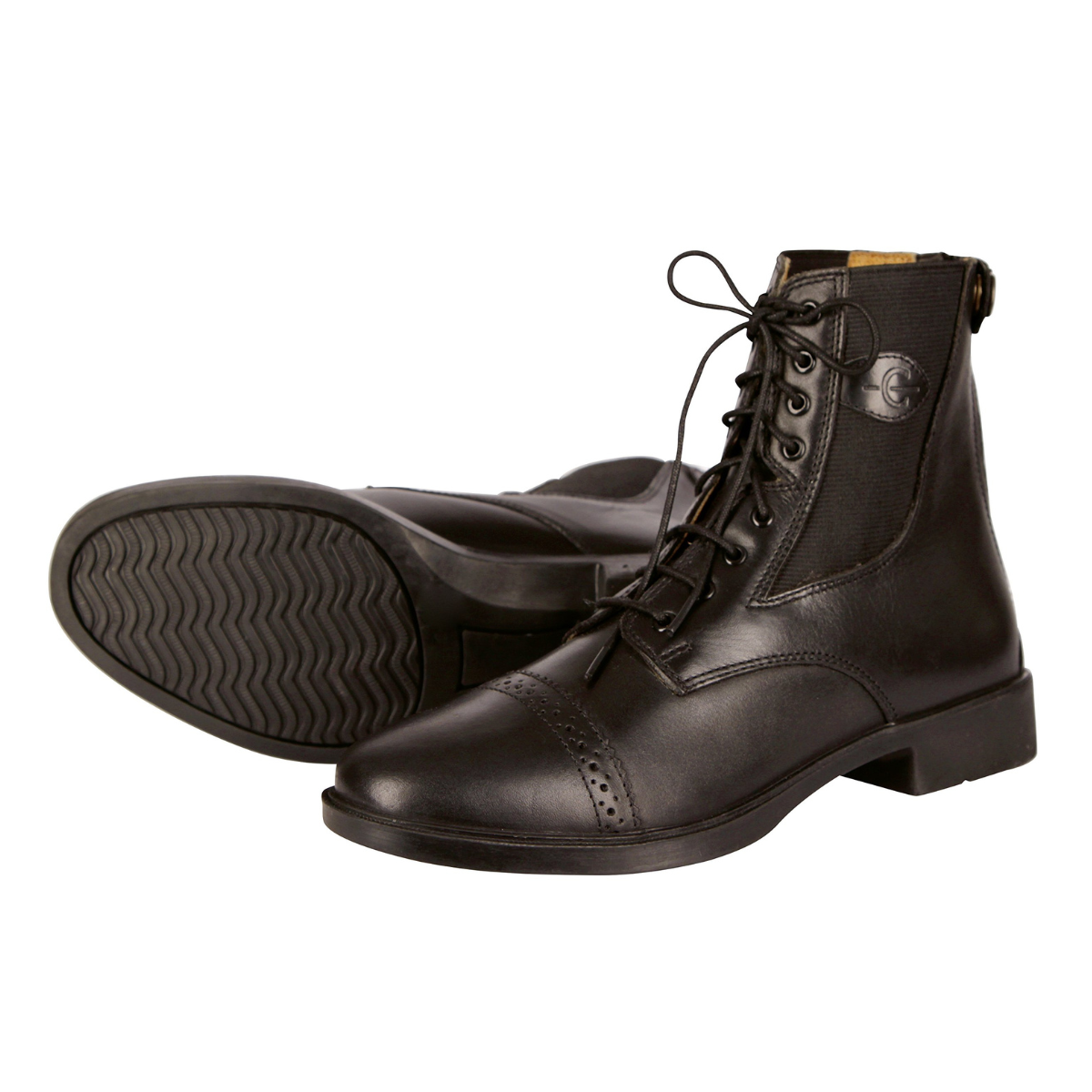 Chaussures d'Equitation en cuir à lacets