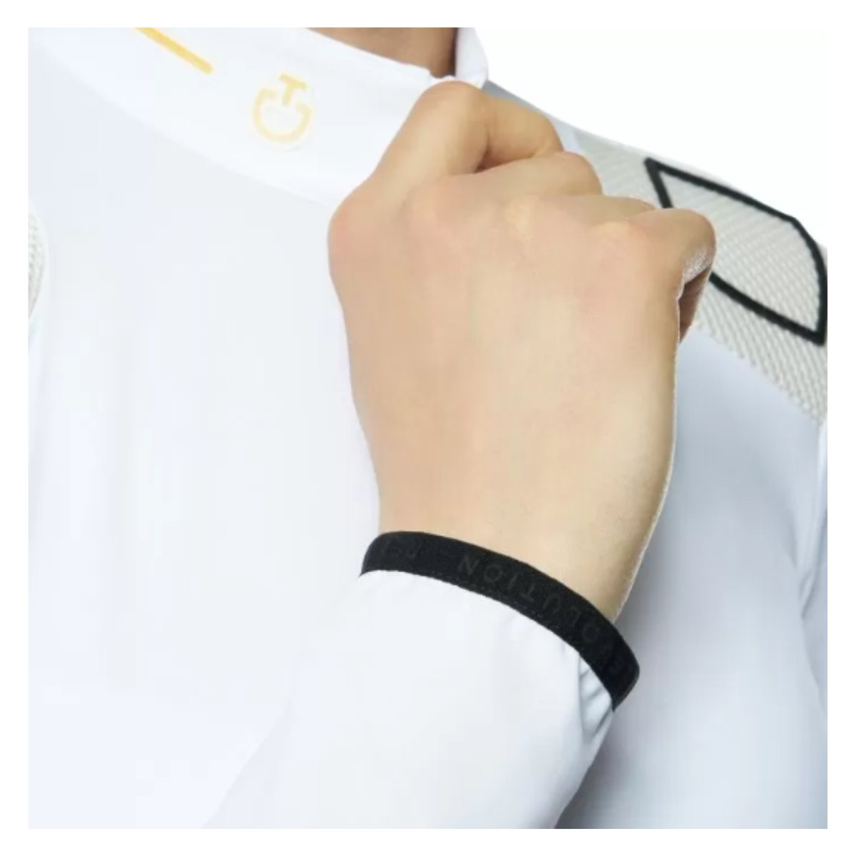 Polo Concours Femme Cavalleria Toscana R-Evo Epaulet Manches Longues