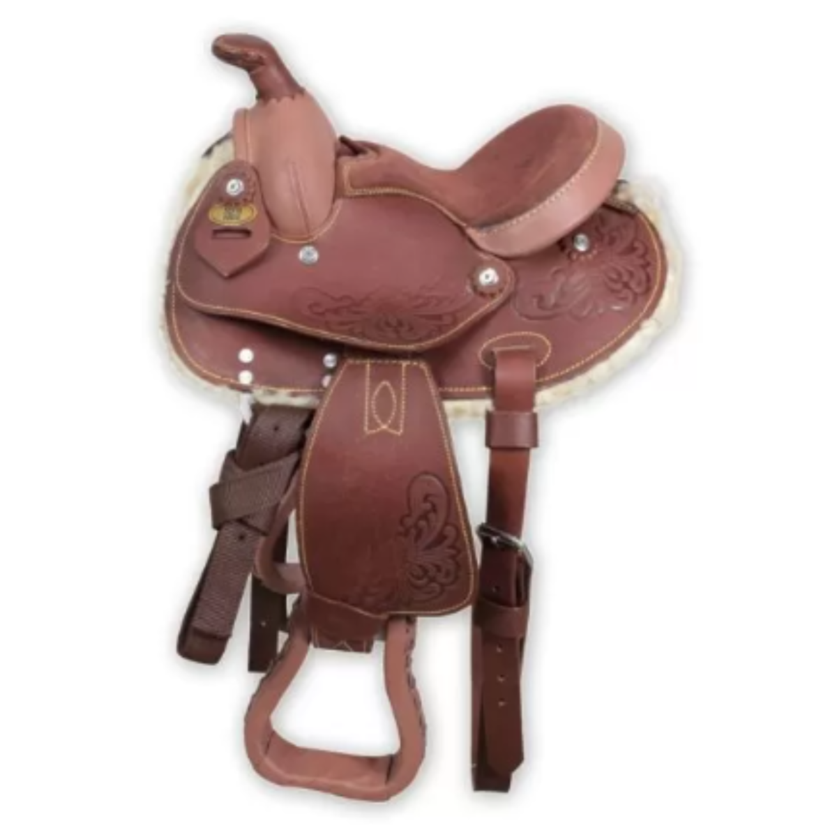 Selle Poney Western 8" Silver Horse Texas