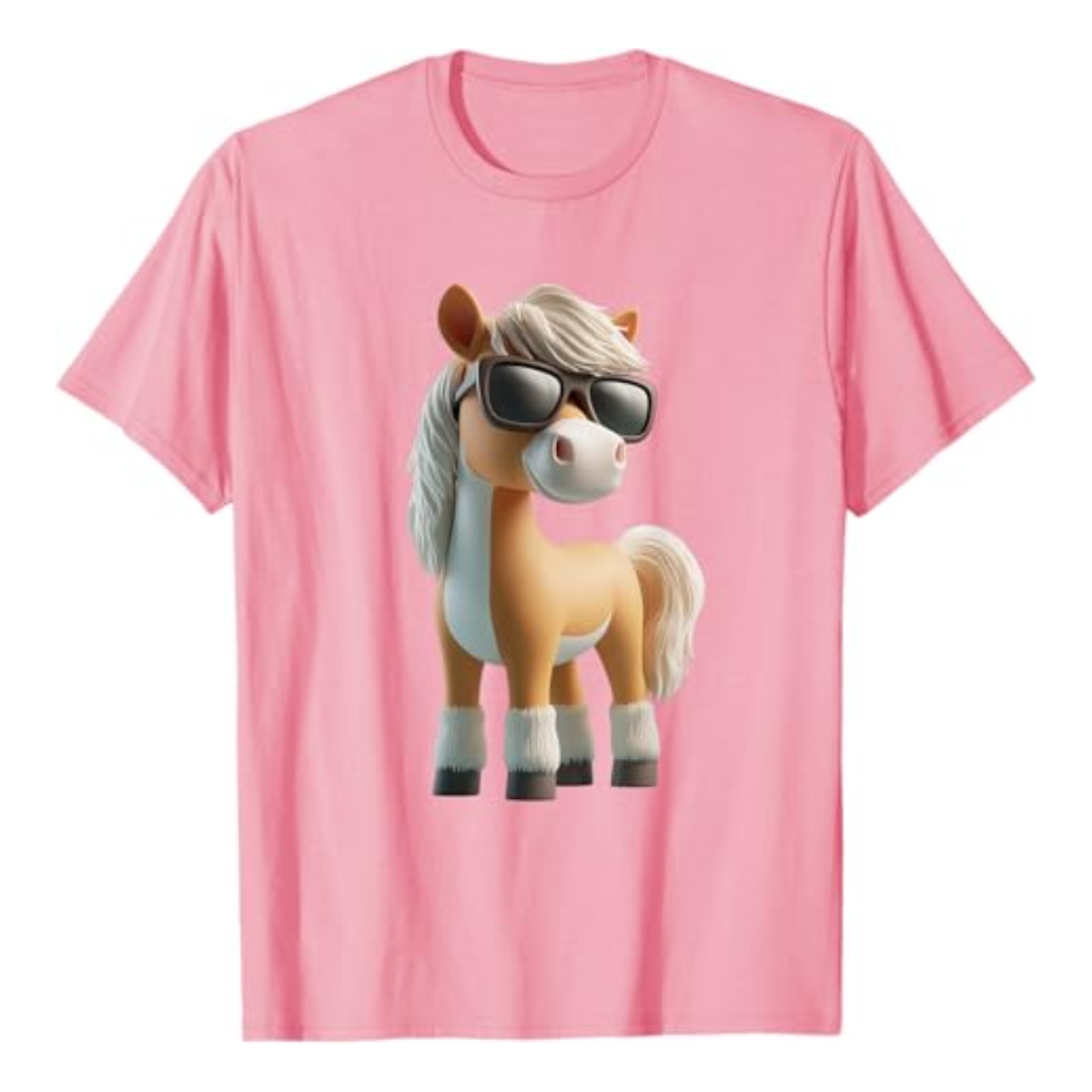 T-shirt : Poney lunettes - Citron