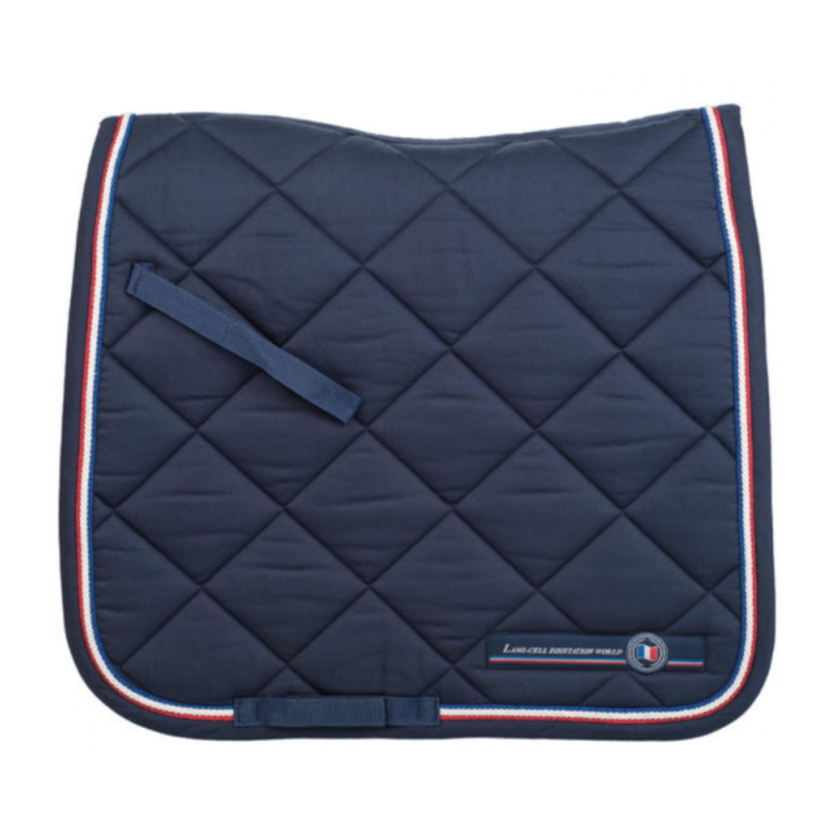 Tapis de selle navy FFE trois cordelettes dressage