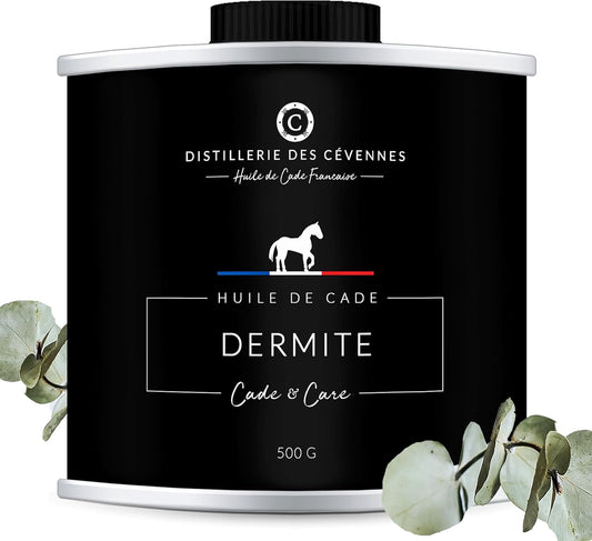 Huile de Cade pour Chevaux - Soin de la Dermite - 100% Fabriquée et Distillée en France