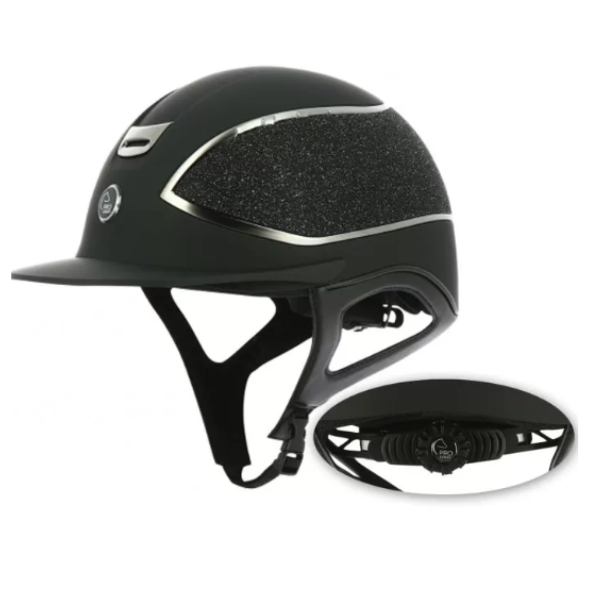 Bombe Equithème ProSeries Hybrid Glitter - 57-61 cm