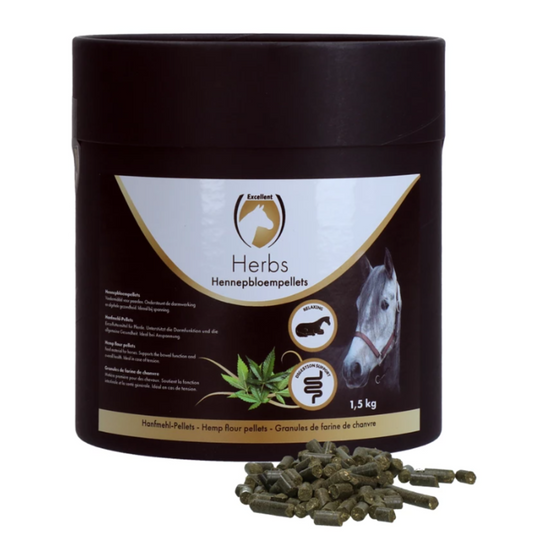 Granules de farine de chanvre chevaux 1,5kg