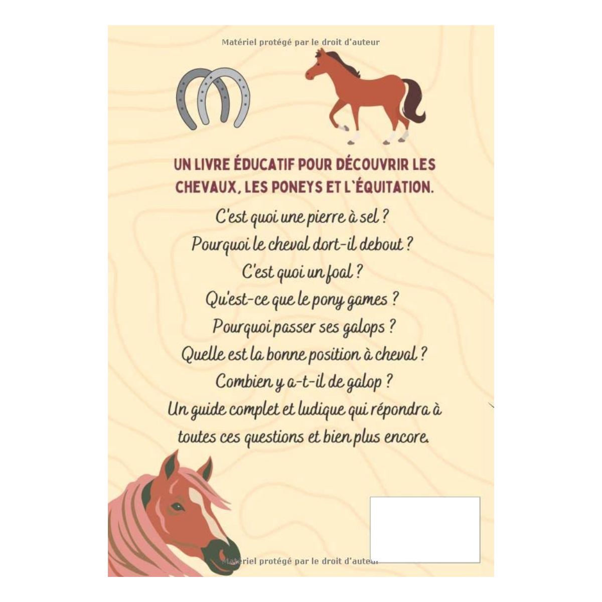 Je découvre les chevaux et l'équitation