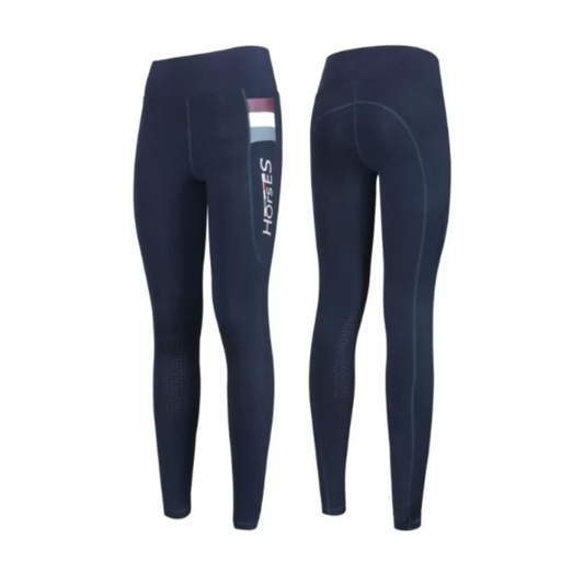 Leggings femme Horses équitation Nikita - Marine