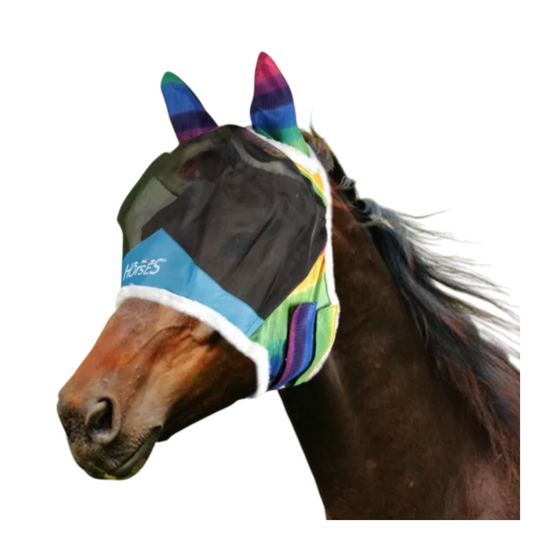 Masque Horses Fly Shield Rainbow