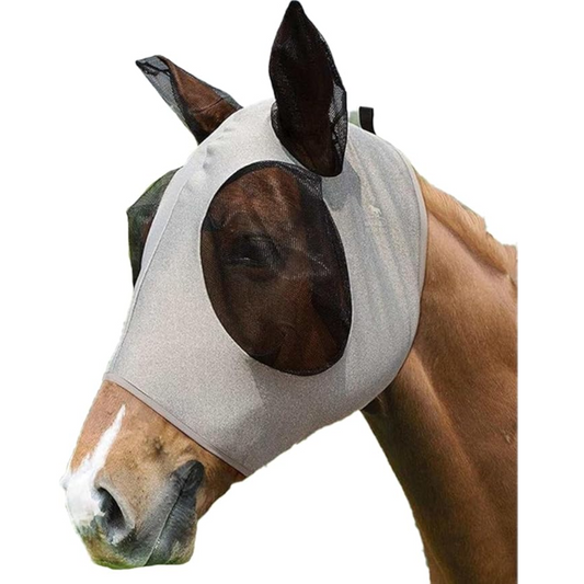 Masque argenté anti-mouches