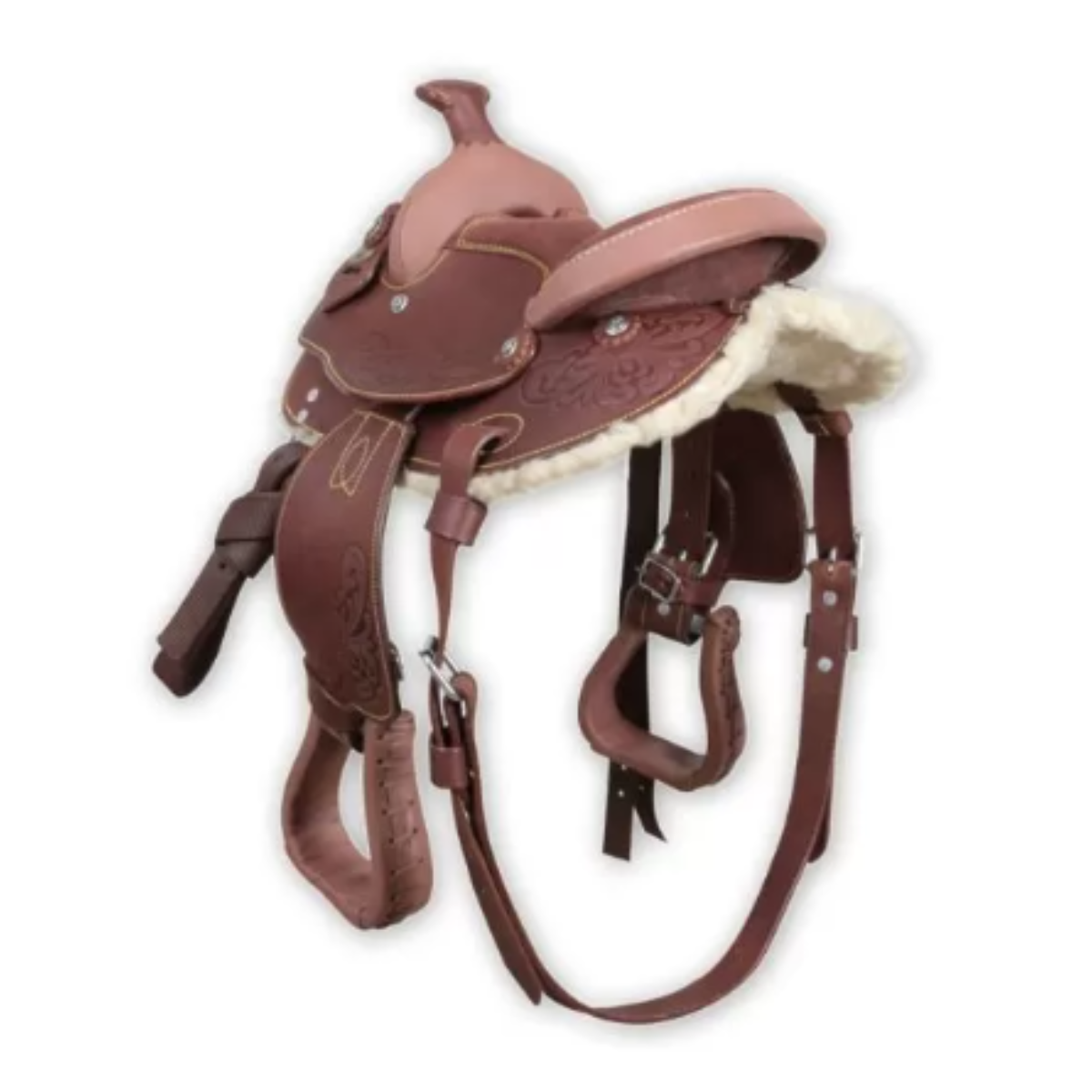 Selle Poney Western 8" Silver Horse Texas