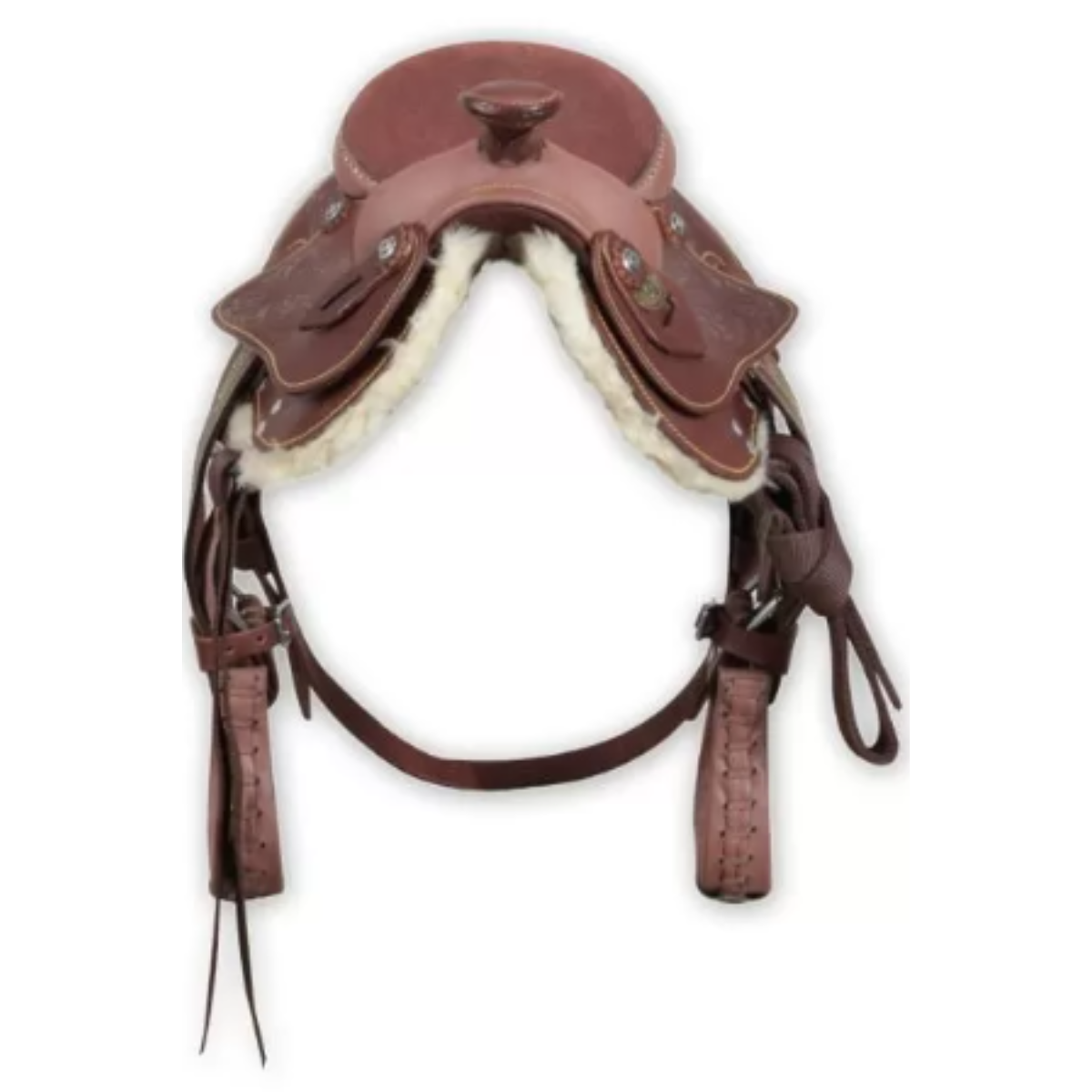 Selle Poney Western 8" Silver Horse Texas