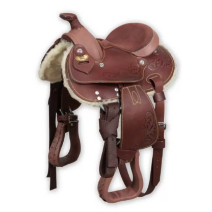 Selle Poney Western 8" Silver Horse Texas